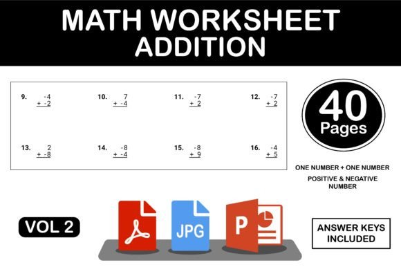 Addition Workbook Math Worksheets Vol 2: A Design Asset for Structured Learning