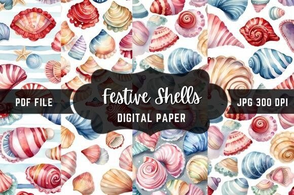 Festive Shells: Elevating Your Graphic Design Assets