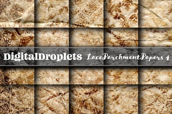 Lace Parchment Vol. 4 | Vintage Textured Paper Collection