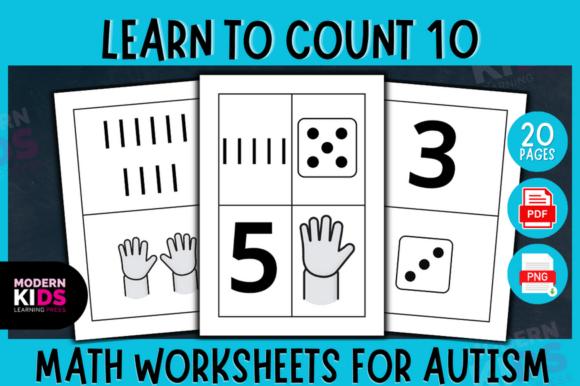 Learn to Count 10: Autism Worksheets for Effective Visual Design