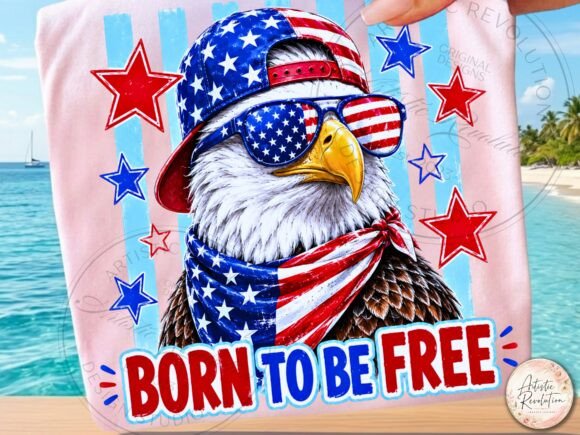 Patriotic Eagle PNG: Bold Graphics for 4th of July Design