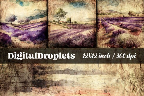 Vintage Lavender Fields Vol. 3: Timeless Textures for Modern Design