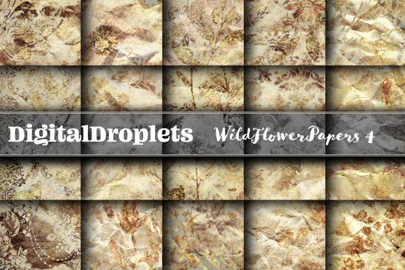Wild Flowers Papers Vol. 4: A Gothic & Vintage Design Asset